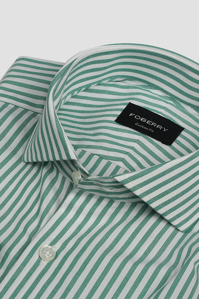 Parrot Green Bengal Stripes Shirt