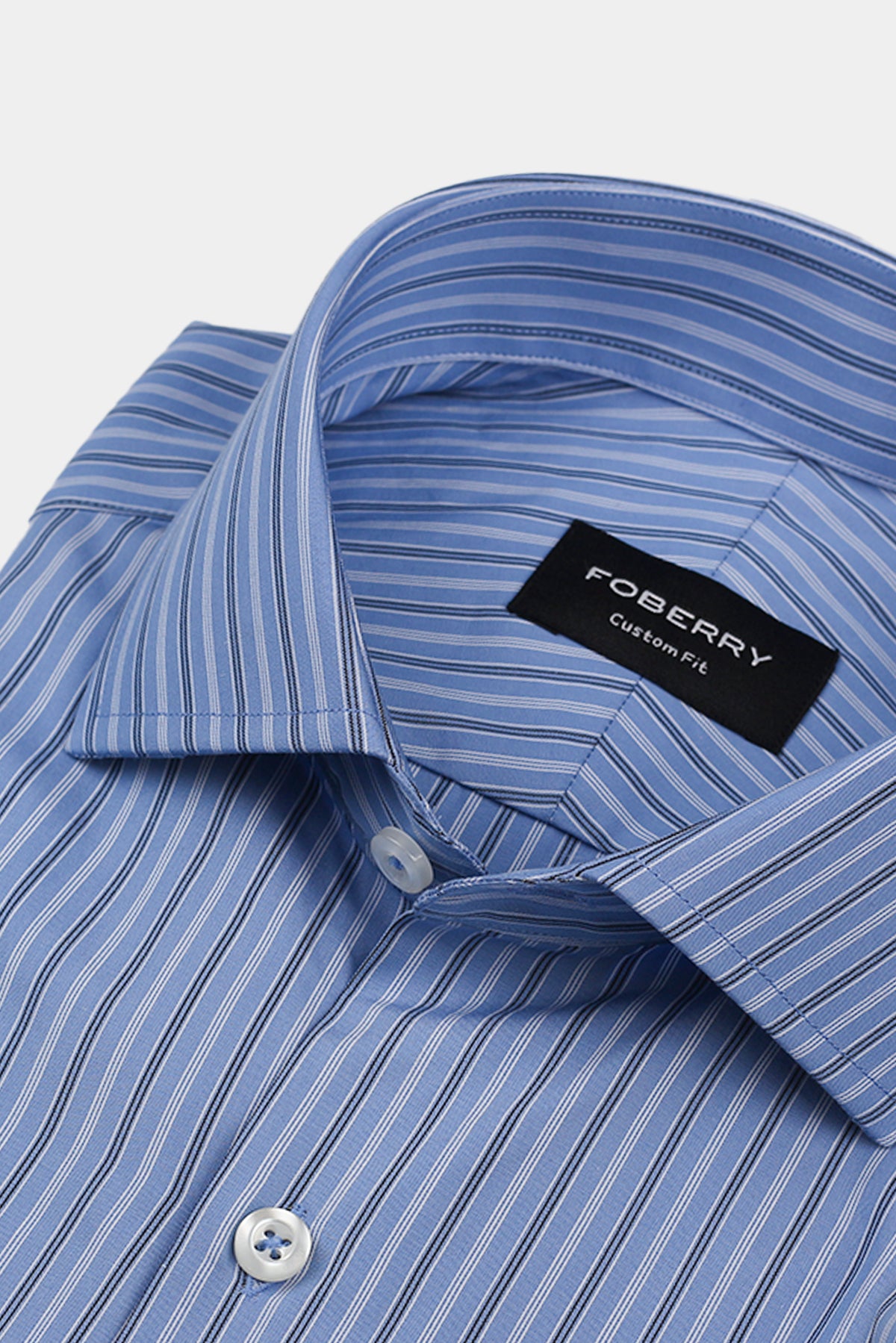 Aegean Blue Balanced Stripes Shirt