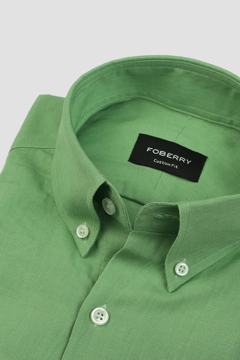 Parrot Green EU Linen Shirt