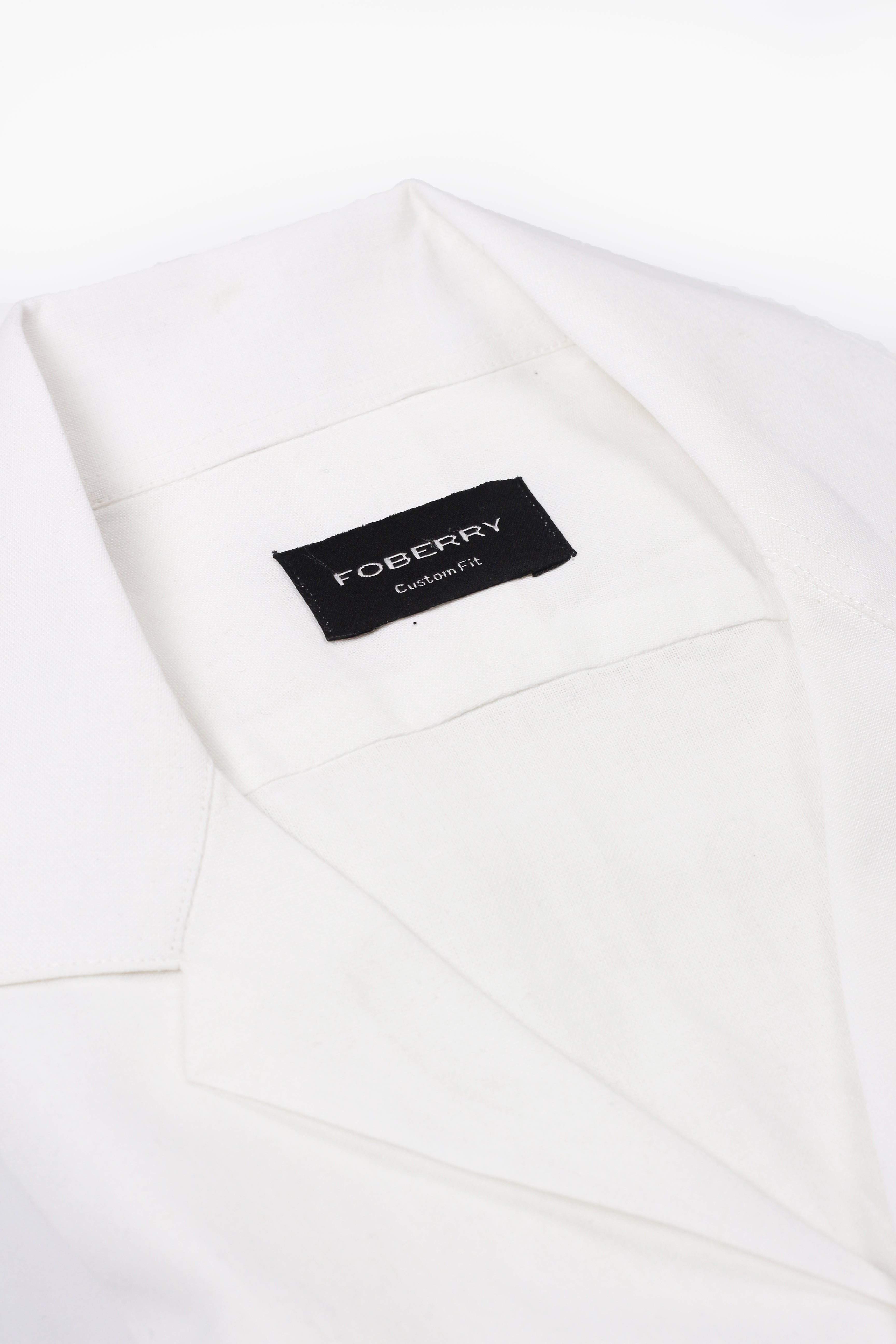 White Linen - Safari Shirt - Foberry Pakistan