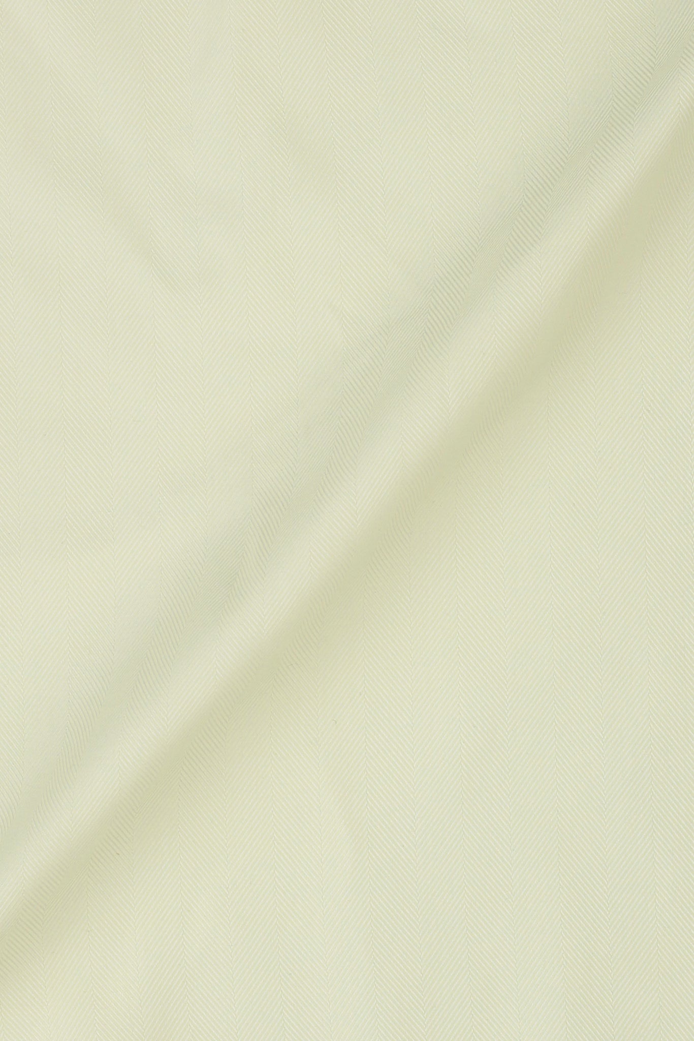 Pastel Yellow Herringbone Pin Collar Shirt
