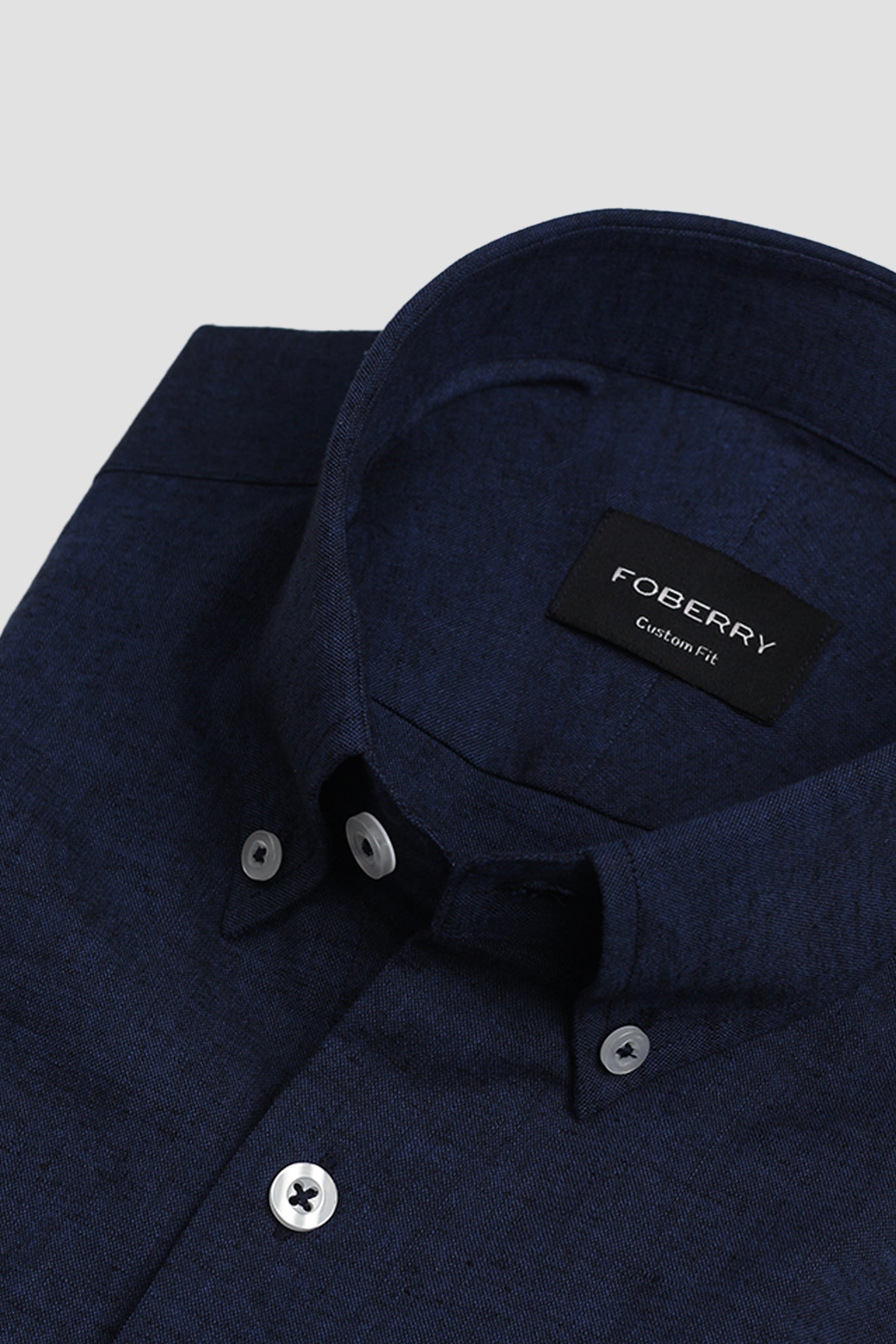 Denim Blue Italian Linen Shirt