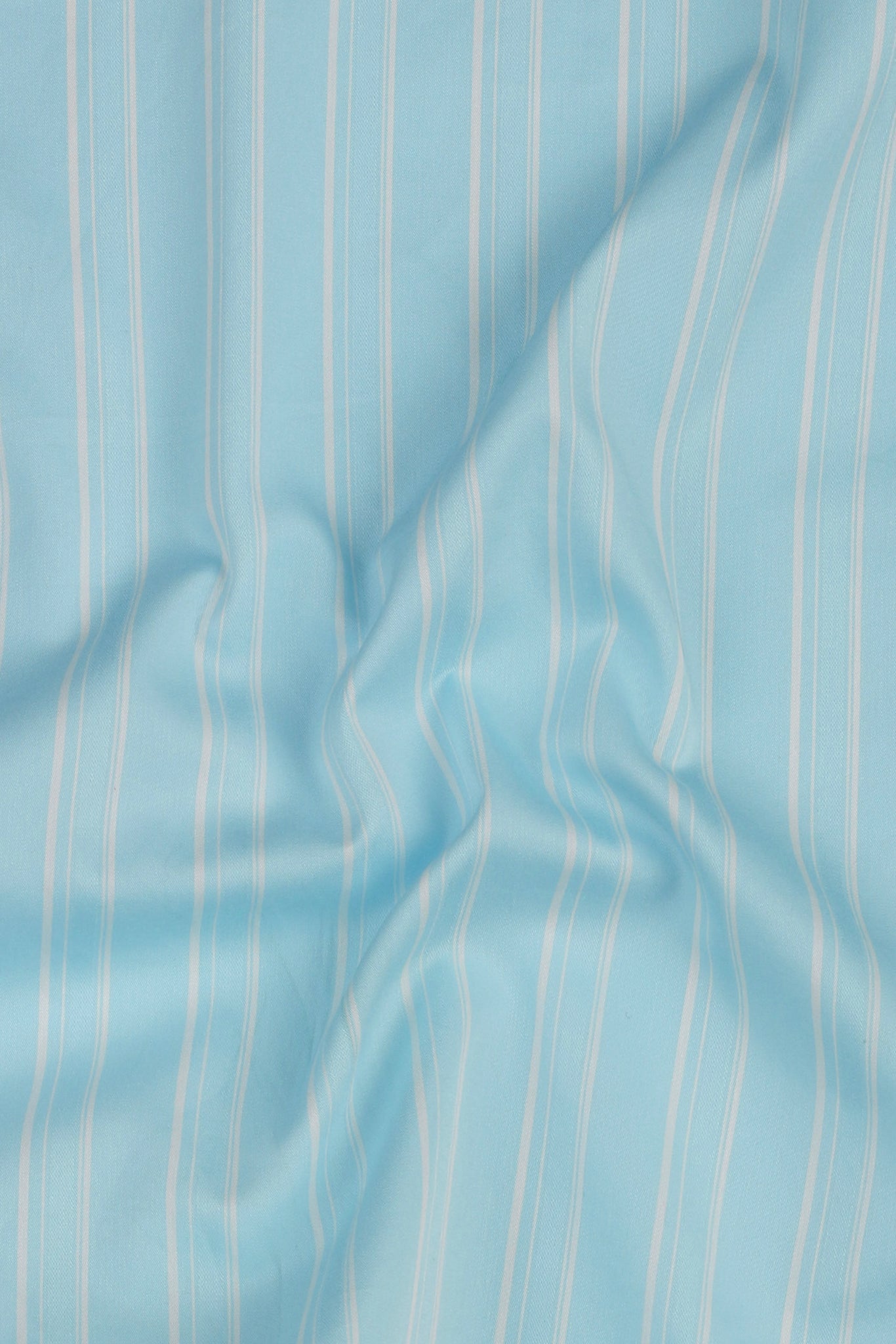 Aqua Blue Parallel Striped Shirt