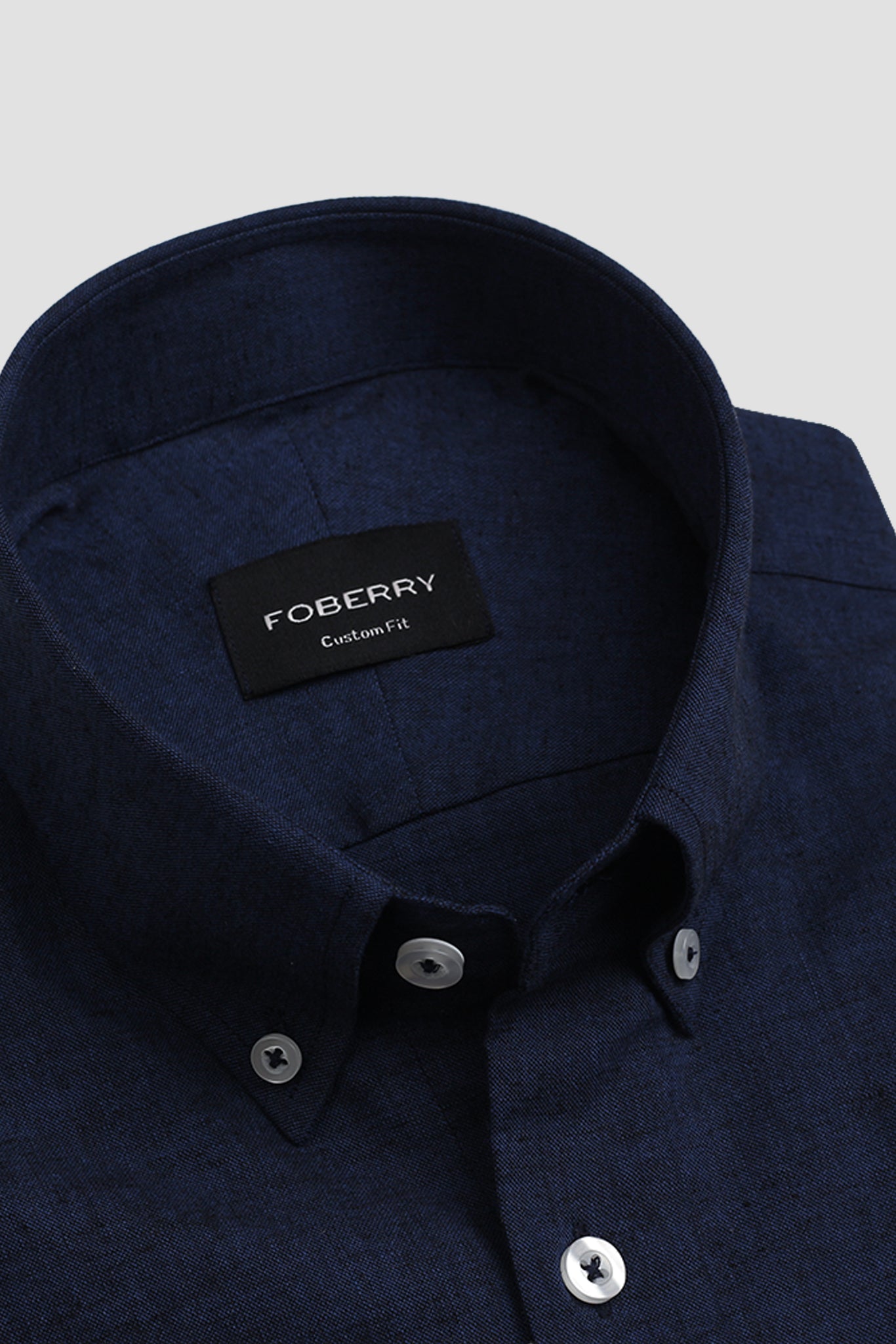Denim Blue Italian Linen Shirt