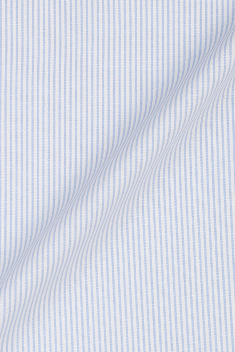 Sky Blue Pencil Striped