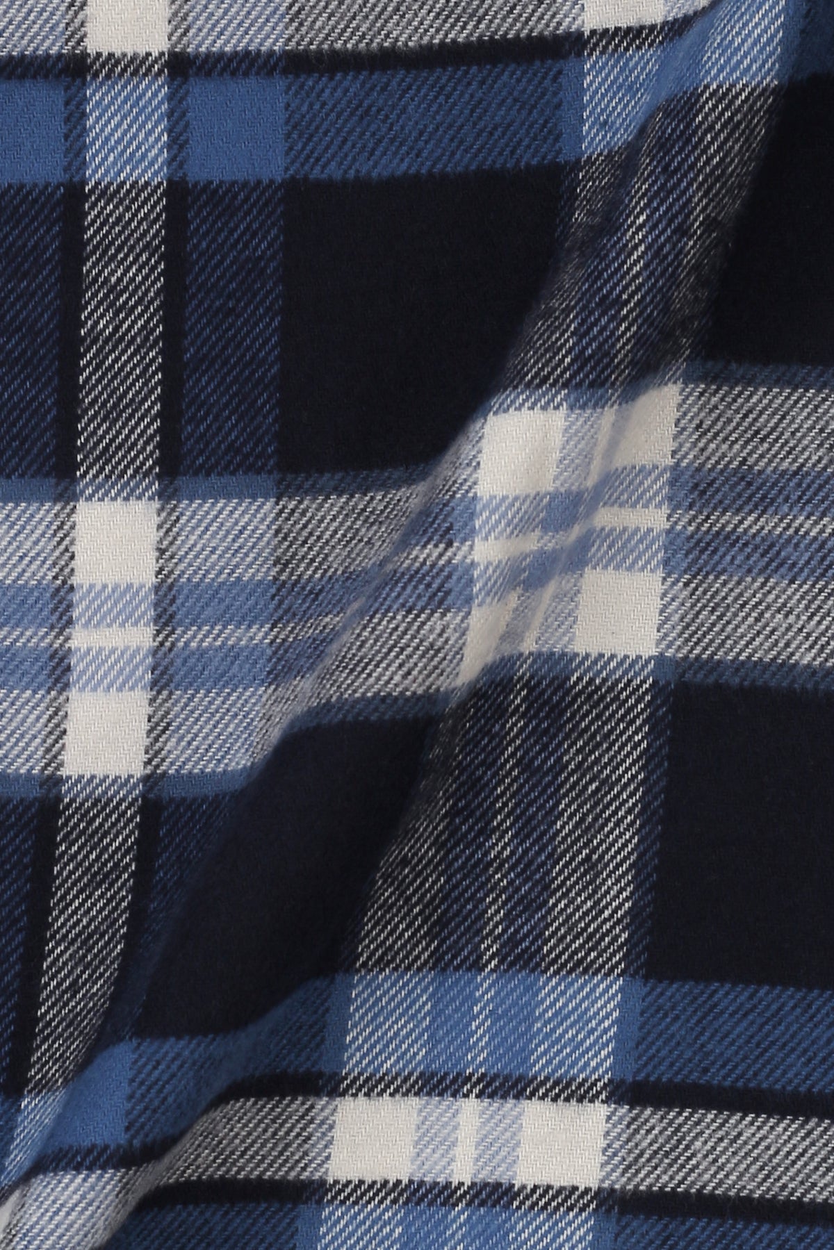 Soft Azure Blue Tartan Winter Flannel Shirt