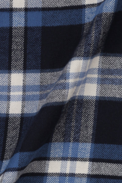 Soft Azure Blue Tartan Winter Flannel