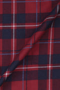 Multi Red Herringbone Tartan Winter Flannel