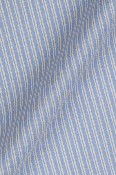 Sky Blue Hairline Stripes