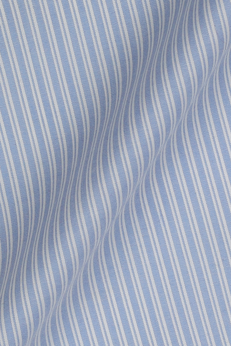 Sky Blue Hairline Stripes