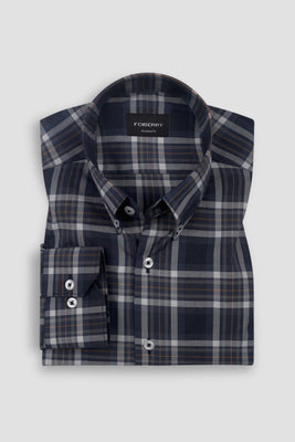 Soft Multi Blue Madras Check Shirt