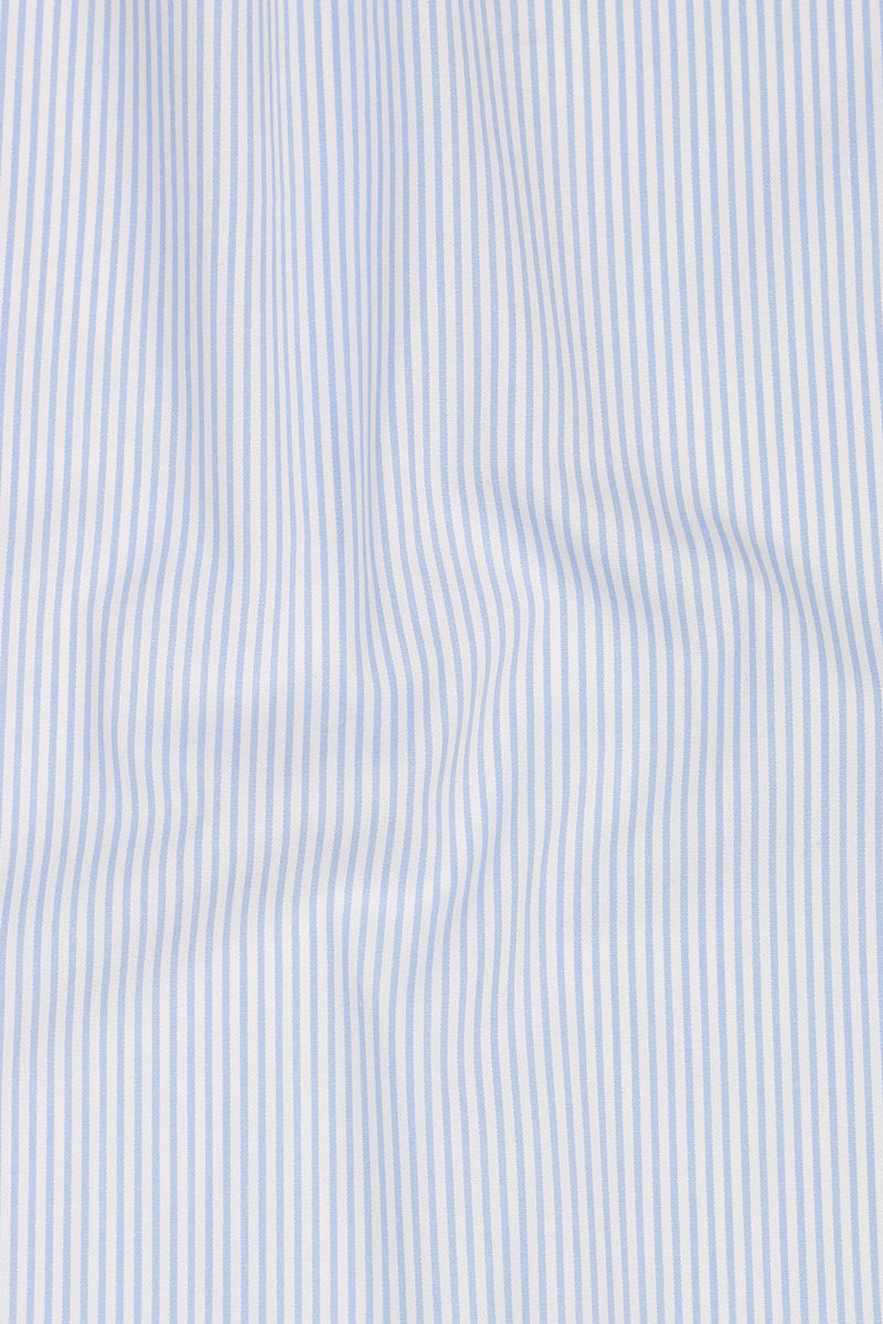 Sky Blue Pencil Striped
