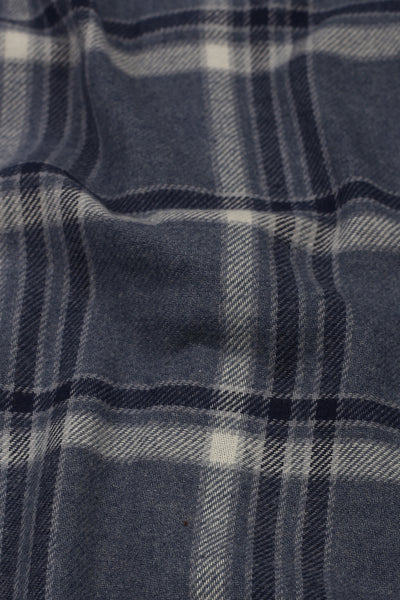 Ocean Blue Tartan Winter Flannel