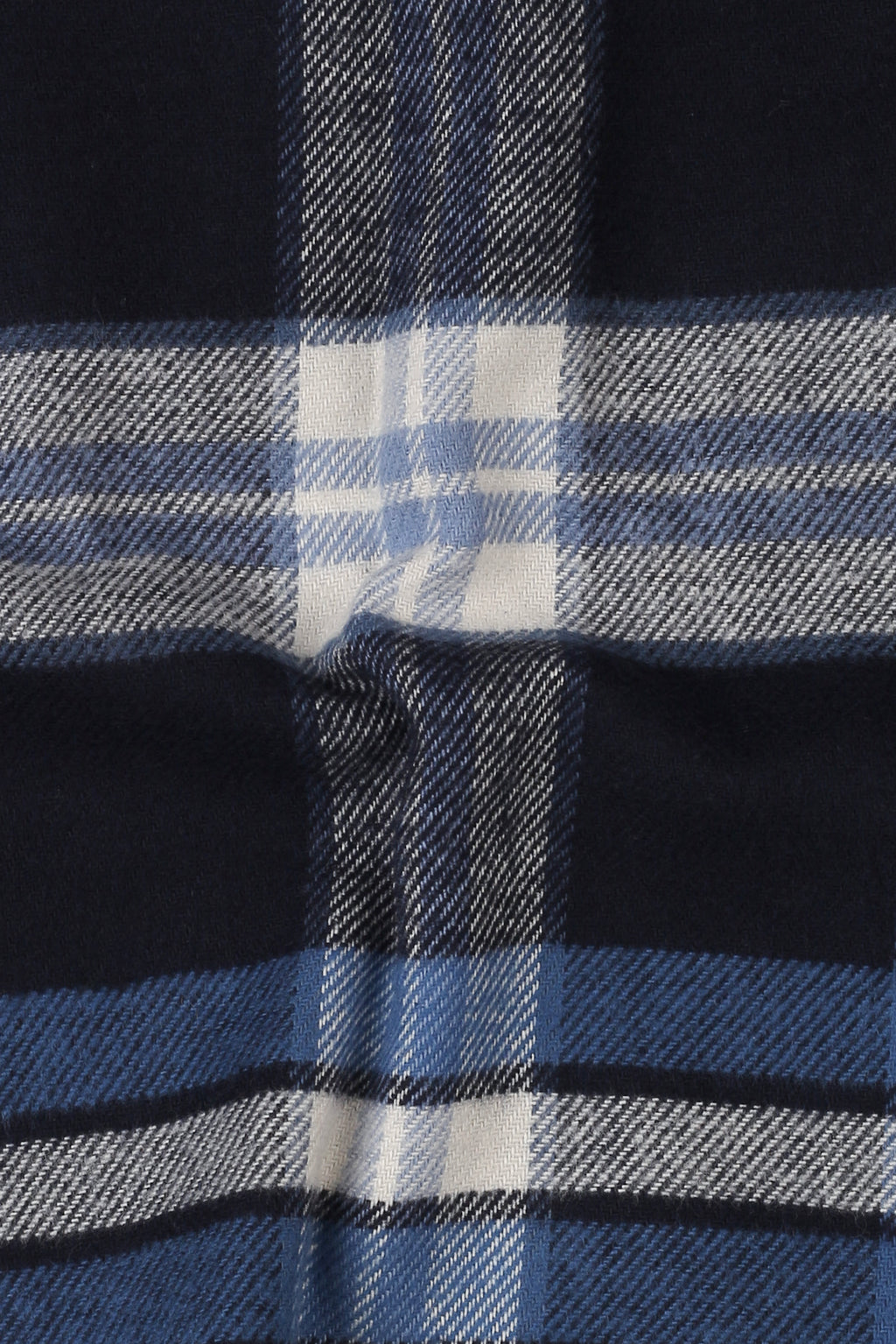 Soft Azure Blue Tartan Winter Flannel Shirt