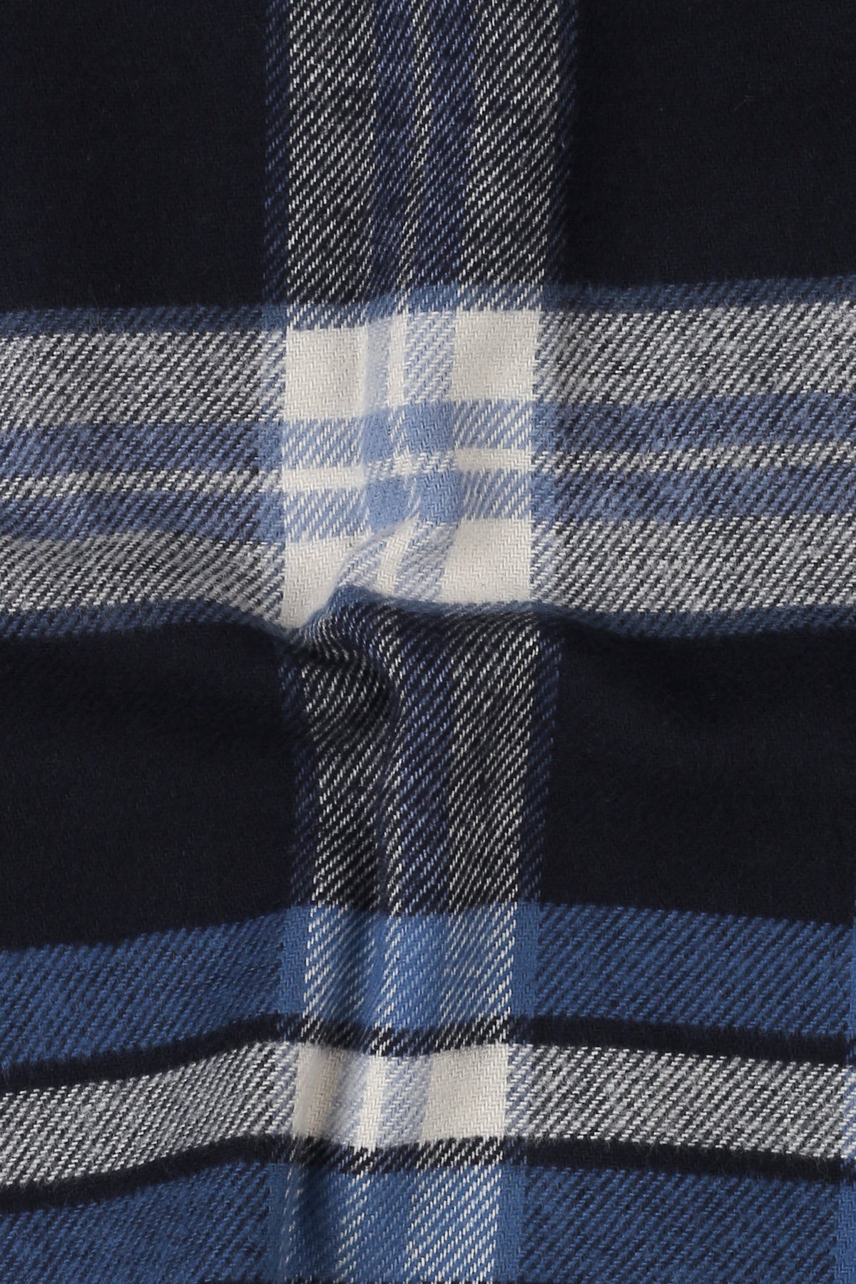 Soft Azure Blue Tartan Winter Flannel Shirt
