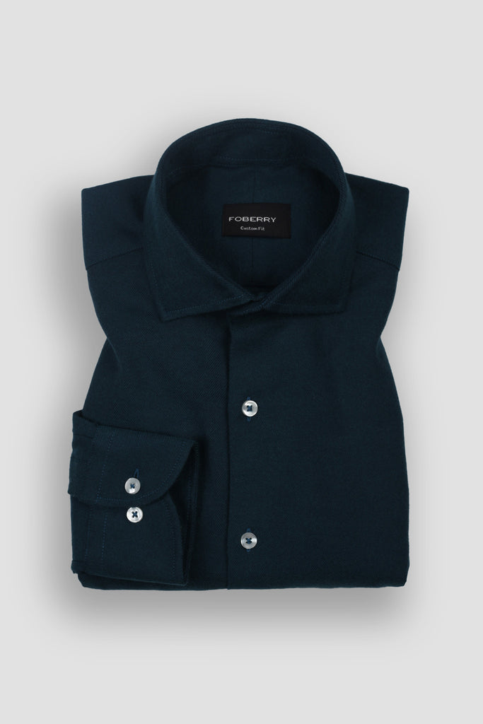 Teal Green Winter Flannel Shirt