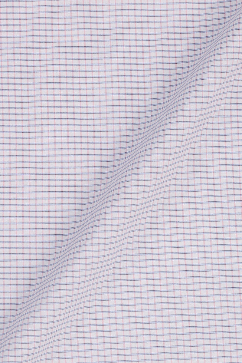 Pink Blue Tattersall Check
