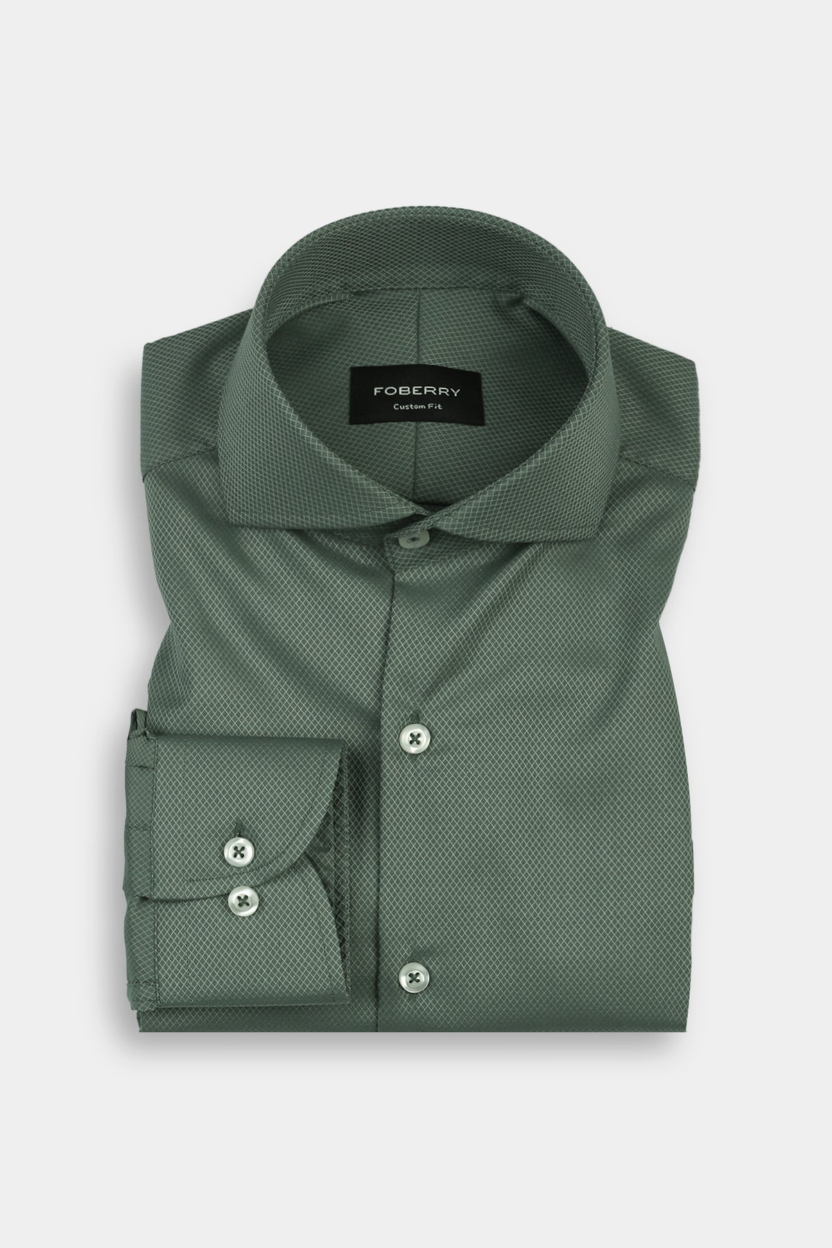 Soft Persian Green Structured Shirt