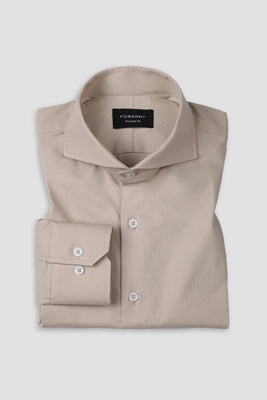 Beige Performance Stretch Shirt - Foberry Pakistan
