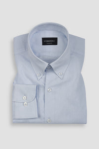 Soft Ice Blue Linen Shirt