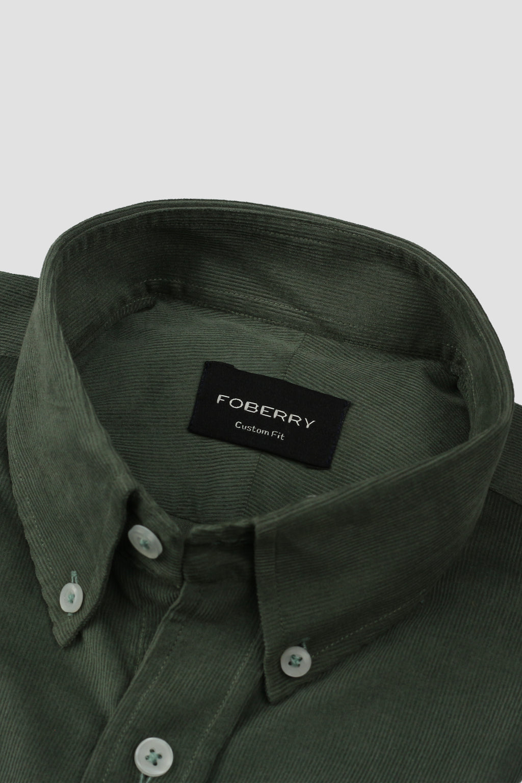 Pine Green Corduroy Shirt - Foberry Pakistan