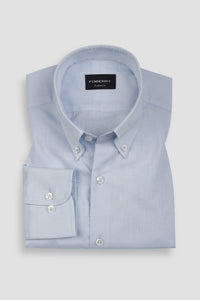 Soft Ice Blue Linen Shirt