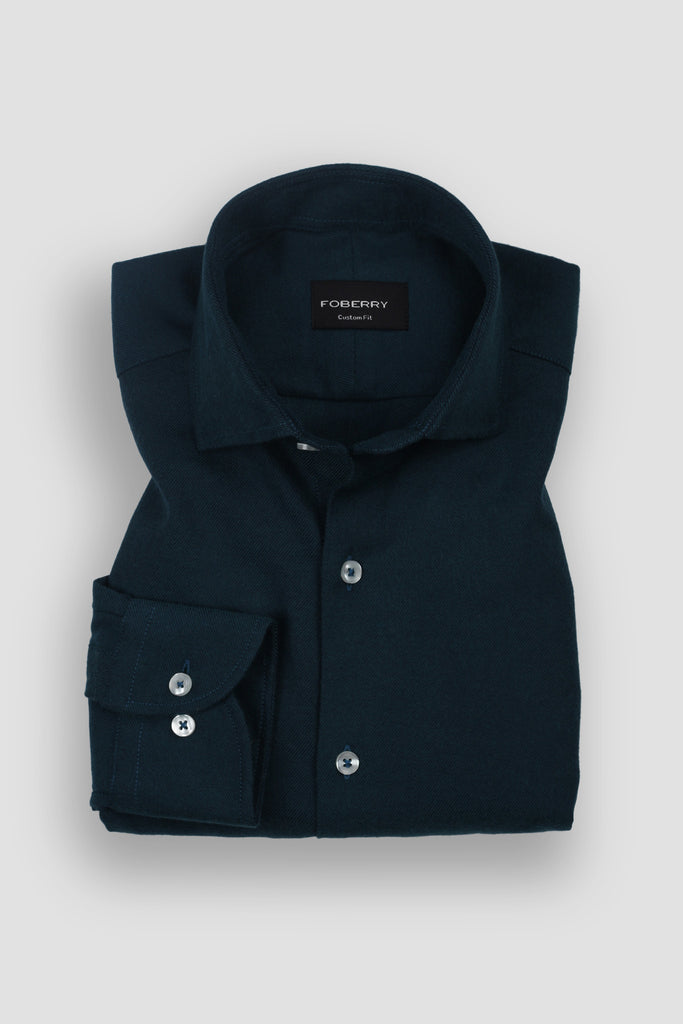 Teal Green Winter Flannel Shirt