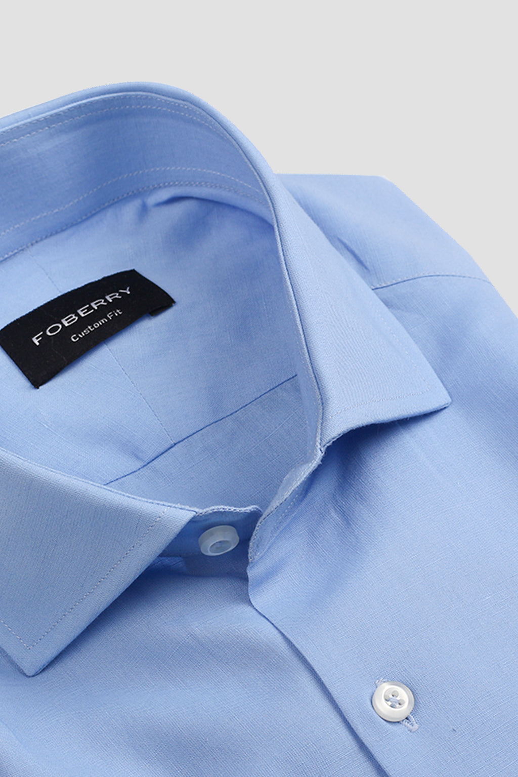 Cornflower Blue Linen Shirt
