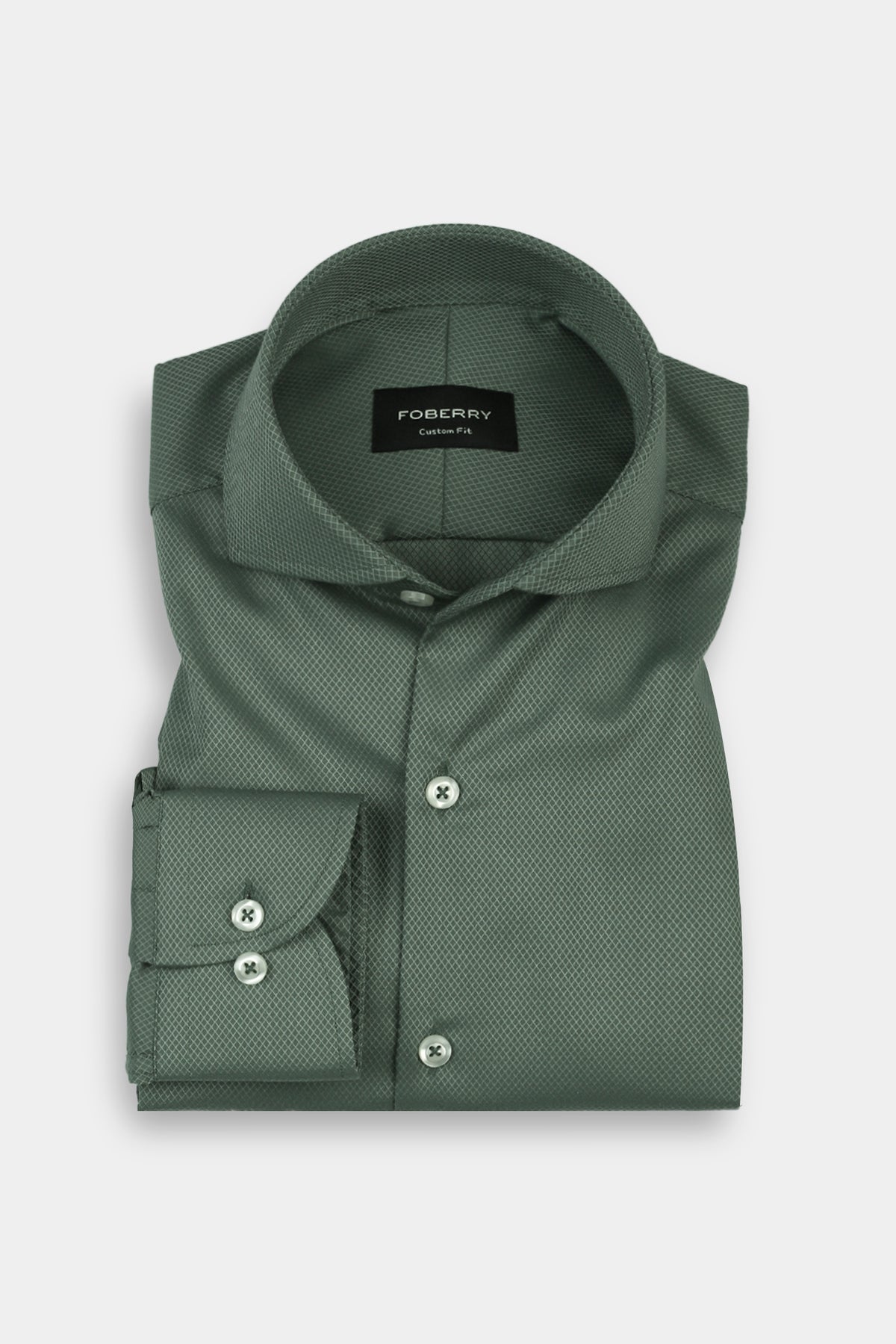 Soft Persian Green Structured Shirt