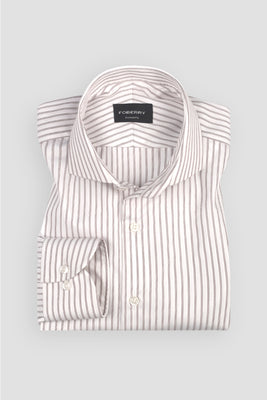 Dual Egyptian Brown Striped Shirt