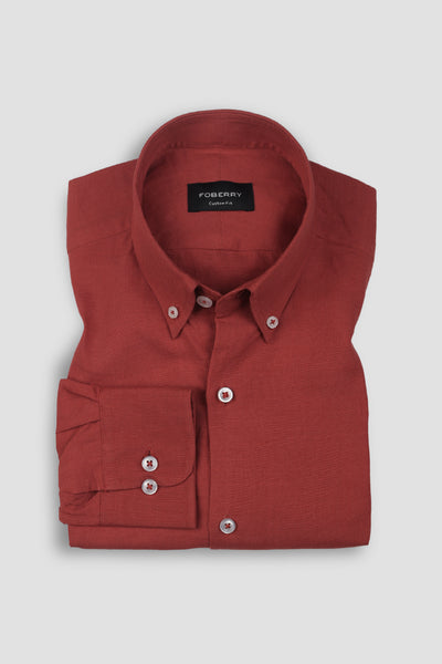 Scarlet Red EU Linen Shirt