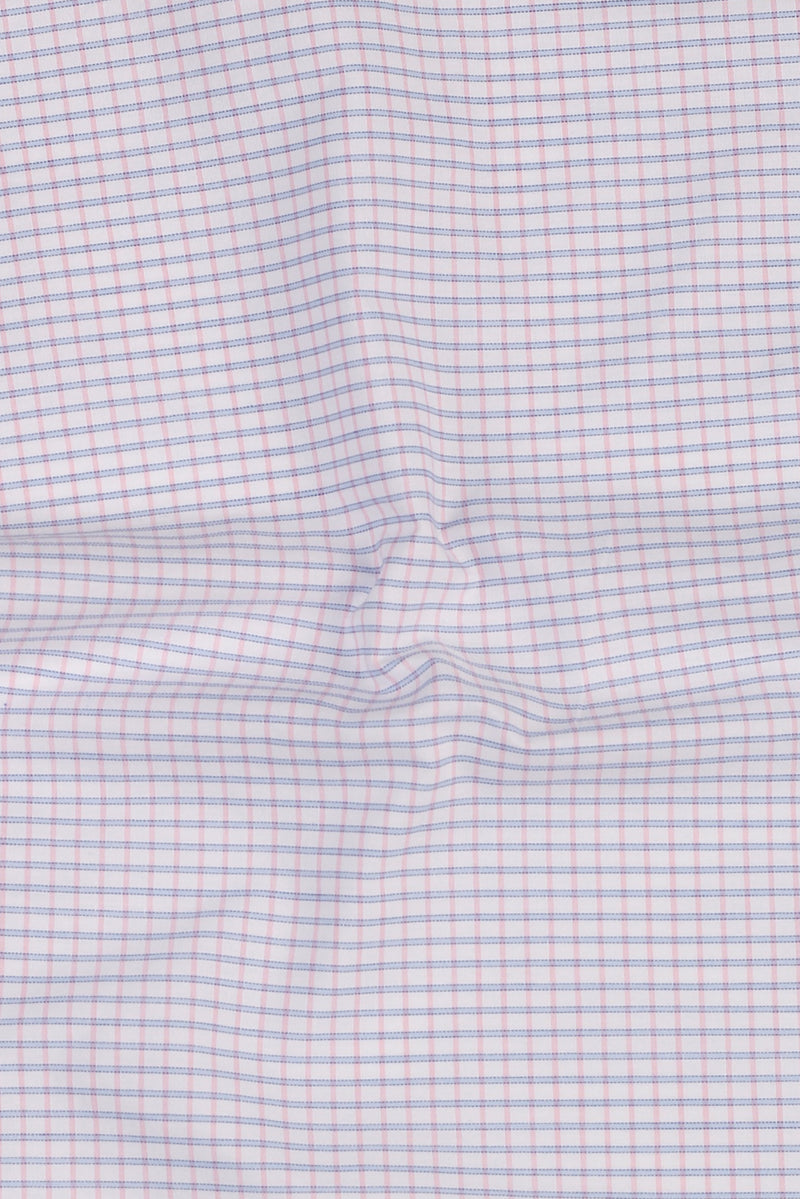 Pink Blue Tattersall Check