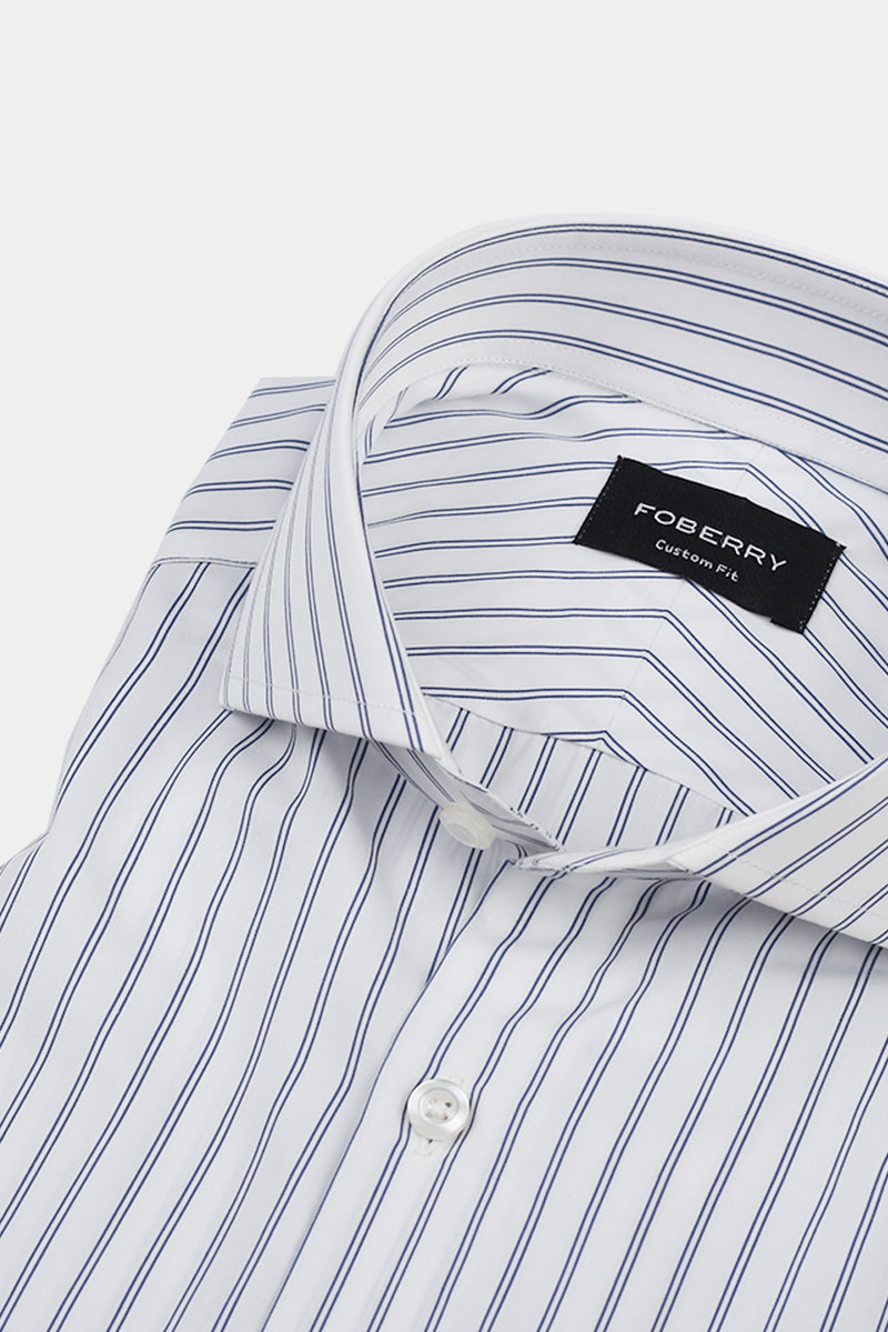 Denim Blue Dual Striped Shirt