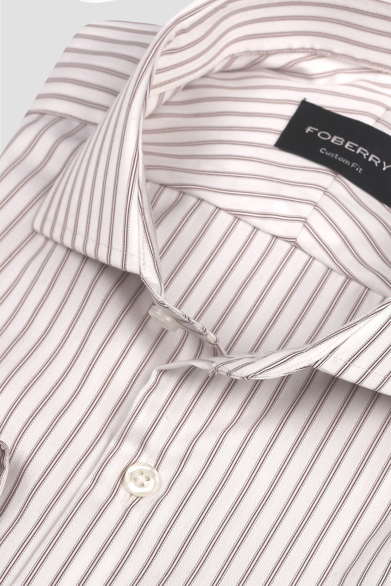 Dual Egyptian Brown Striped Shirt