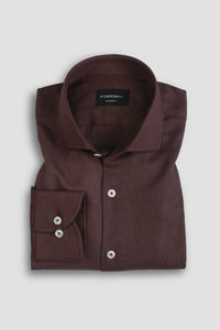 Soft Grape Irish Linen Shirt
