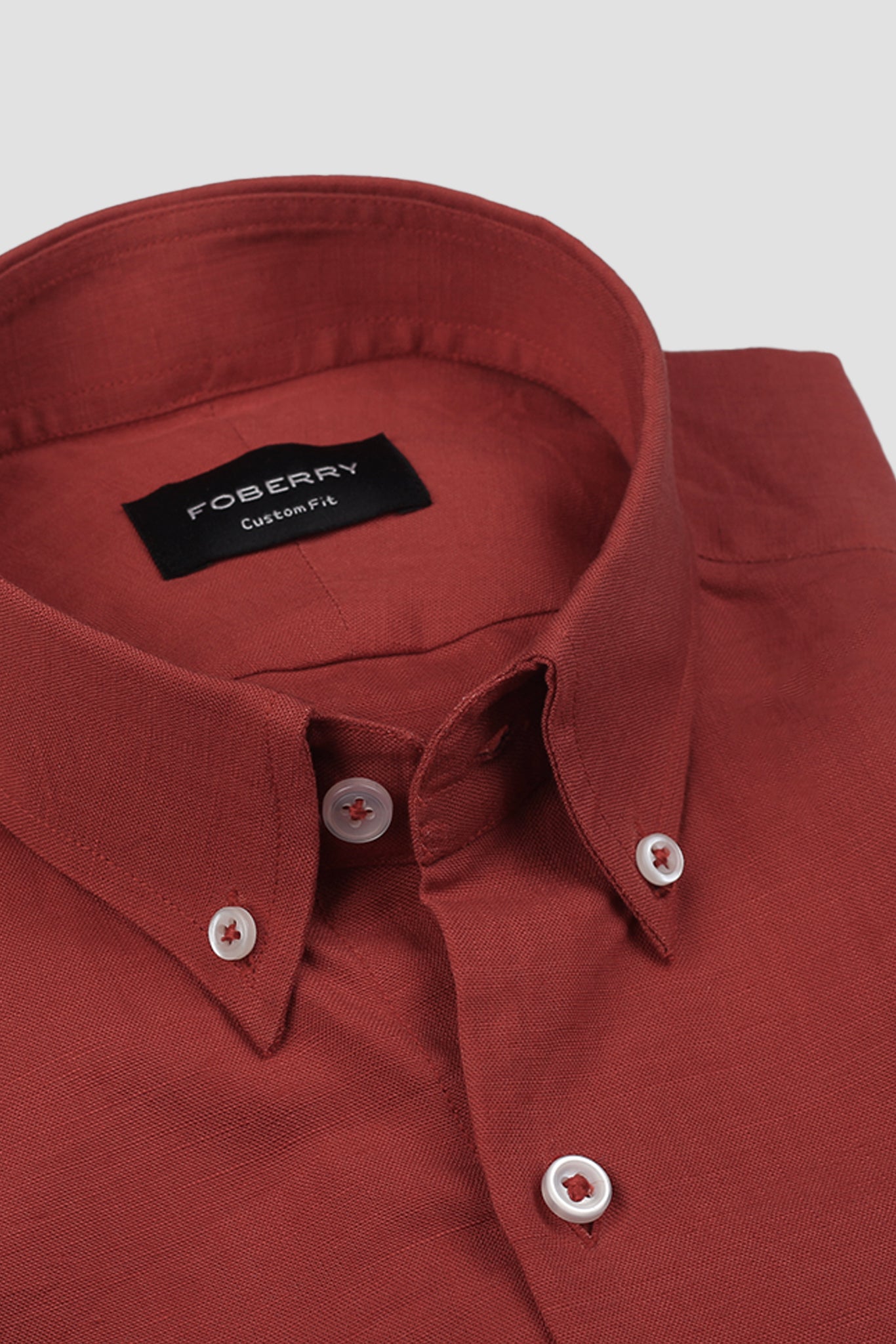 Scarlet Red EU Linen Shirt