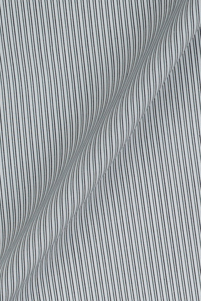 Charcoal Green Pencil Supima Cotton Stripes