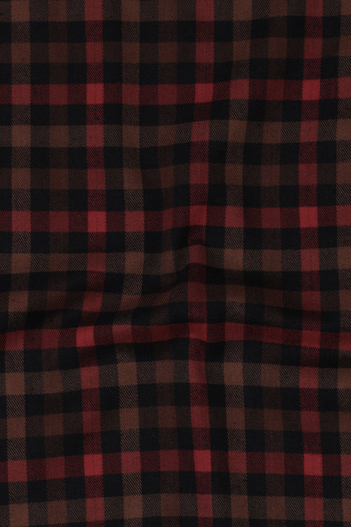 Black & Mustard Buffalo Check Winter Flannel
