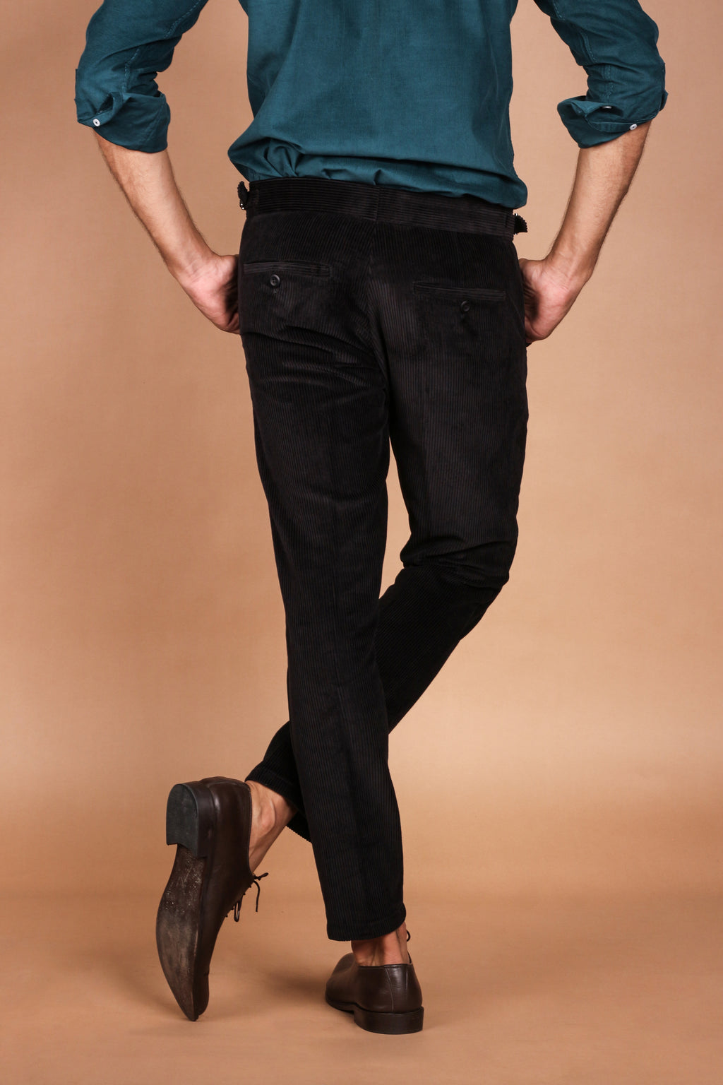 Black Corduroy Trousers - Foberry Pakistan