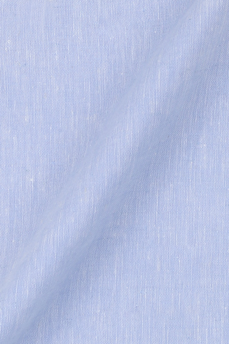 Soft Light Blue Irish Linen Shirt