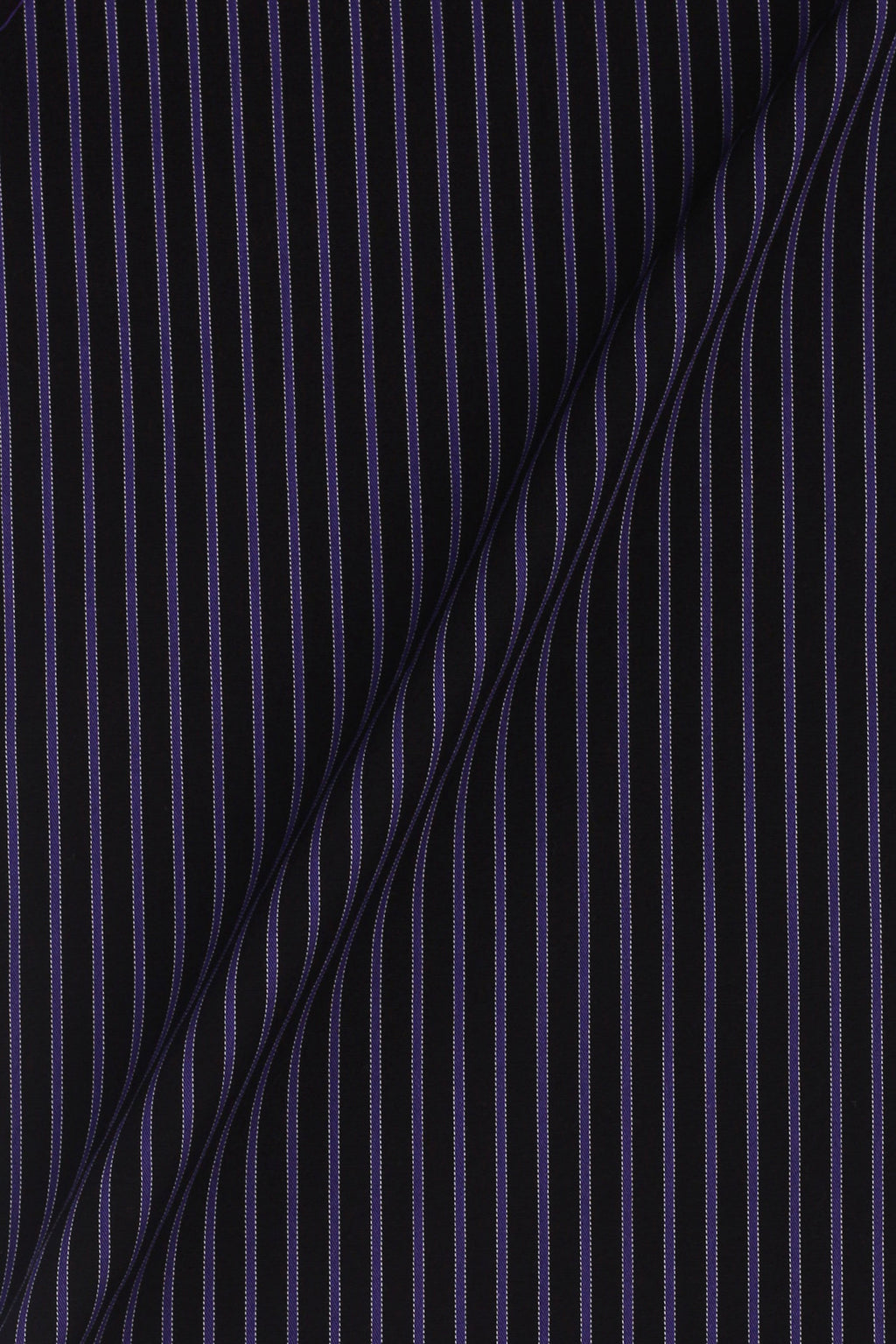 Electric Purple Twill Striped Shirt