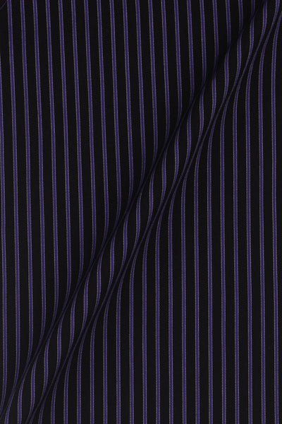 Electric Purple Twill Striped