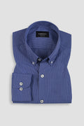 Blue & White Mini Grid Shirt