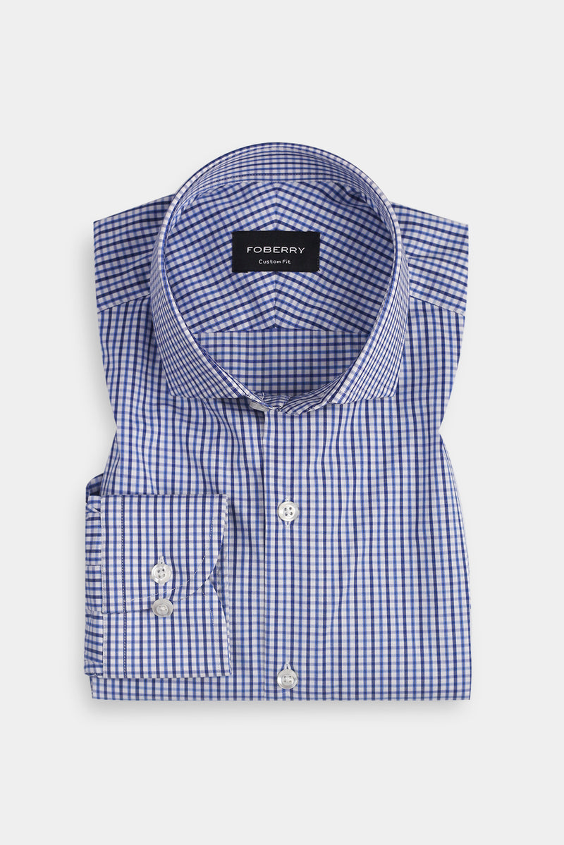 Dual Blue Gingham Shirt