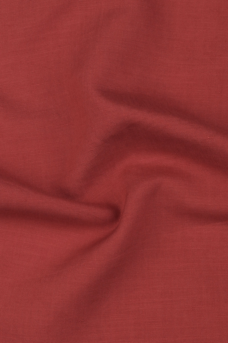 Scarlet Red EU Linen Shirt