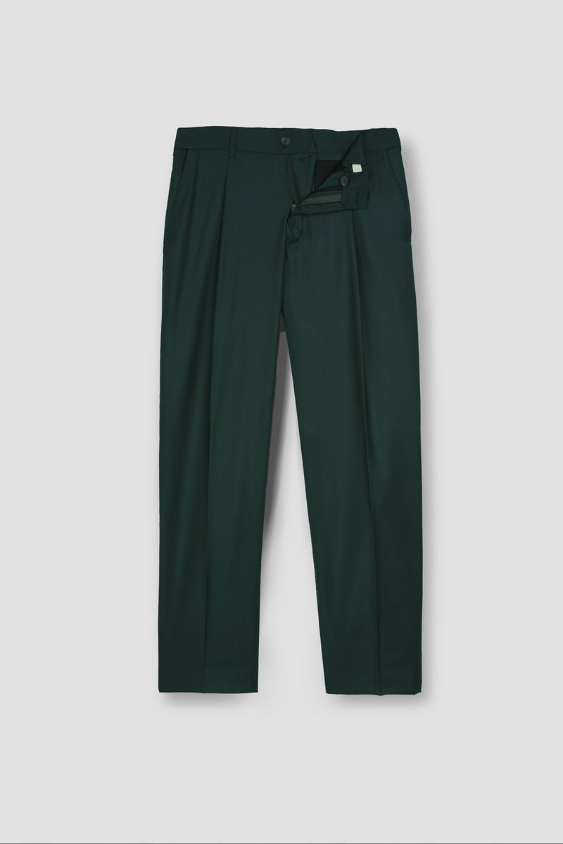 Forrest Green Tropical Wool Blended Dress Pant