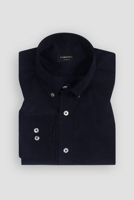 Soft Midnight Blue Corduroy Shirt