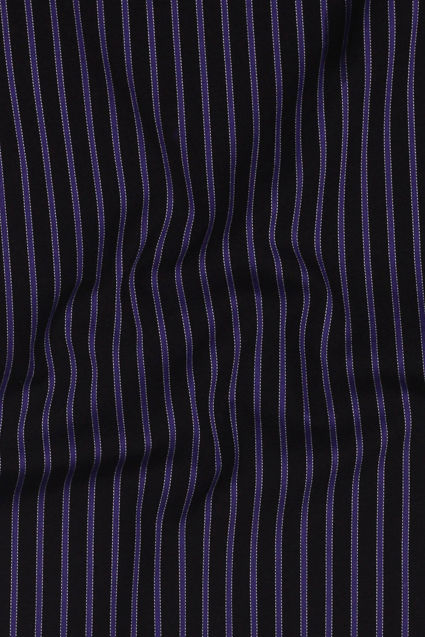 Electric Purple Twill Striped Shirt