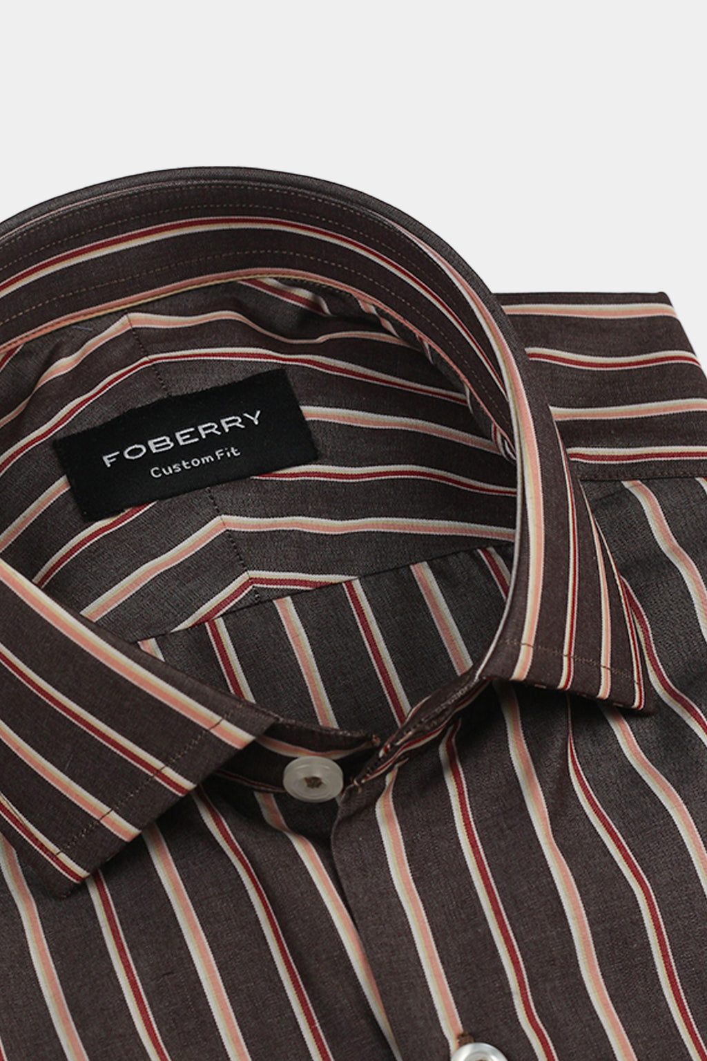 Multi Brown Balanced Striped Shirt