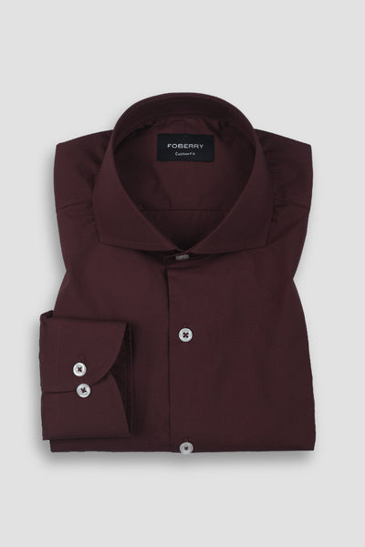 Soft Plum Poplin Shirt